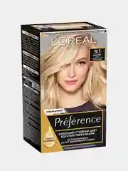 LOreal Paris Стойкая краска для волос "Preference", оттенок 9.1, Викинг