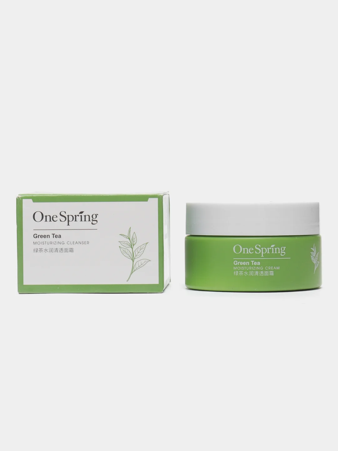 Крем для лица OneSpring, с экстрактом зеленого чая, увлажняющий, питающий, 50 г