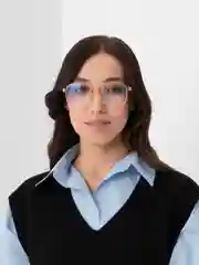 Коричневый очки имиджевые