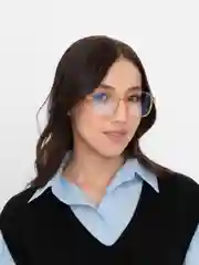 Коричневый очки имиджевые