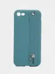 Бирюзовый чехол для Apple iPhone 7 Plus / 8 Plus силиконовый, с ручкой