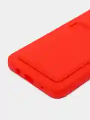 Красный чехол с отделением для пластиковой карточки TECNO SPARK 7