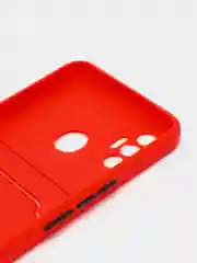 Красный чехол с отделением для пластиковой карточки TECNO SPARK 7