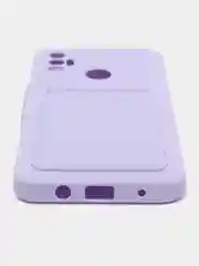 Лавандовый чехол с отделением для пластиковой карточки TECNO SPARK 7