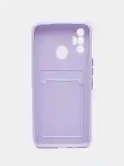 Лавандовый чехол с отделением для пластиковой карточки TECNO SPARK 7