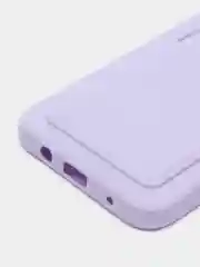 Лавандовый чехол с отделением для пластиковой карточки TECNO SPARK 7