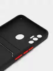 Черный чехол с отделением для пластиковой карточки TECNO SPARK 7