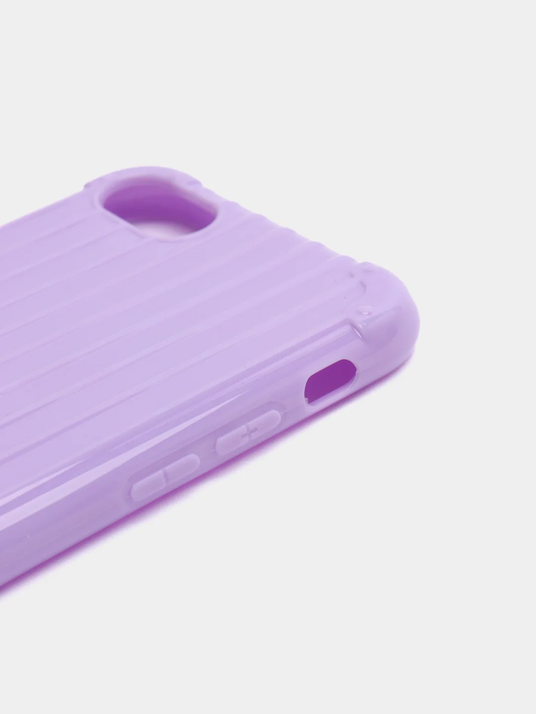 Лавандовый чехол для Apple iPhone 7, 8, силиконовый, ребристый, 8 цветов