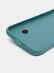 Бирюзовый чехол для Apple iPhone X / XS, силиконовый, с ручкой