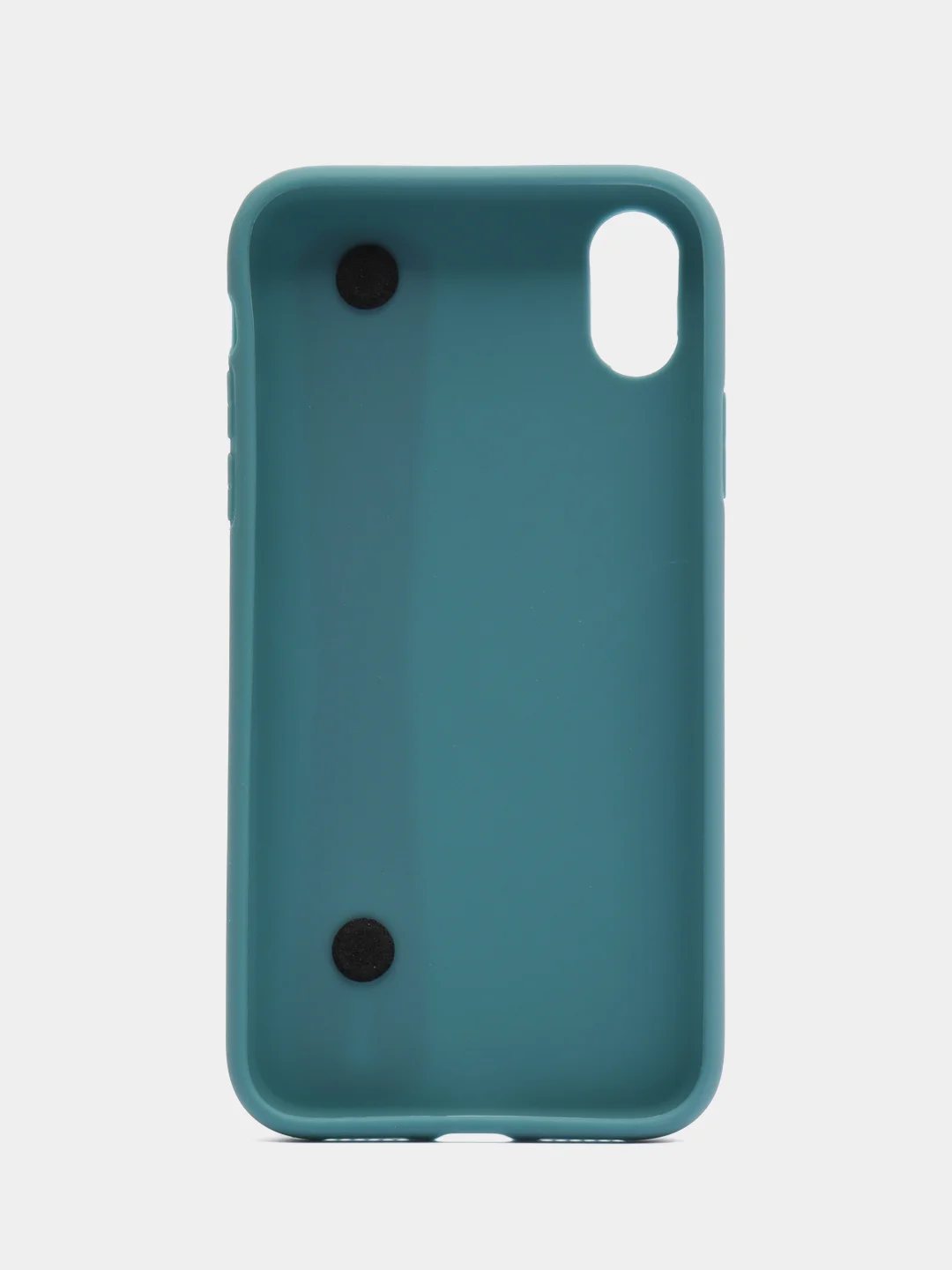 Бирюзовый чехол для Apple iPhone X / XS, силиконовый, с ручкой