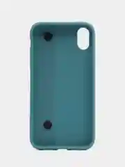 Бирюзовый чехол для Apple iPhone X / XS, силиконовый, с ручкой