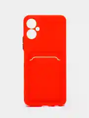 Красный чехол TECNO SPARK 9 PRO с отделением для пластиковой карты и защита камеры
