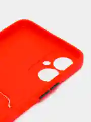 Красный чехол TECNO SPARK 9 PRO с отделением для пластиковой карты и защита камеры
