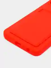 Красный чехол TECNO SPARK 9 PRO с отделением для пластиковой карты и защита камеры