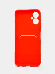Красный чехол TECNO SPARK 9 PRO с отделением для пластиковой карты и защита камеры