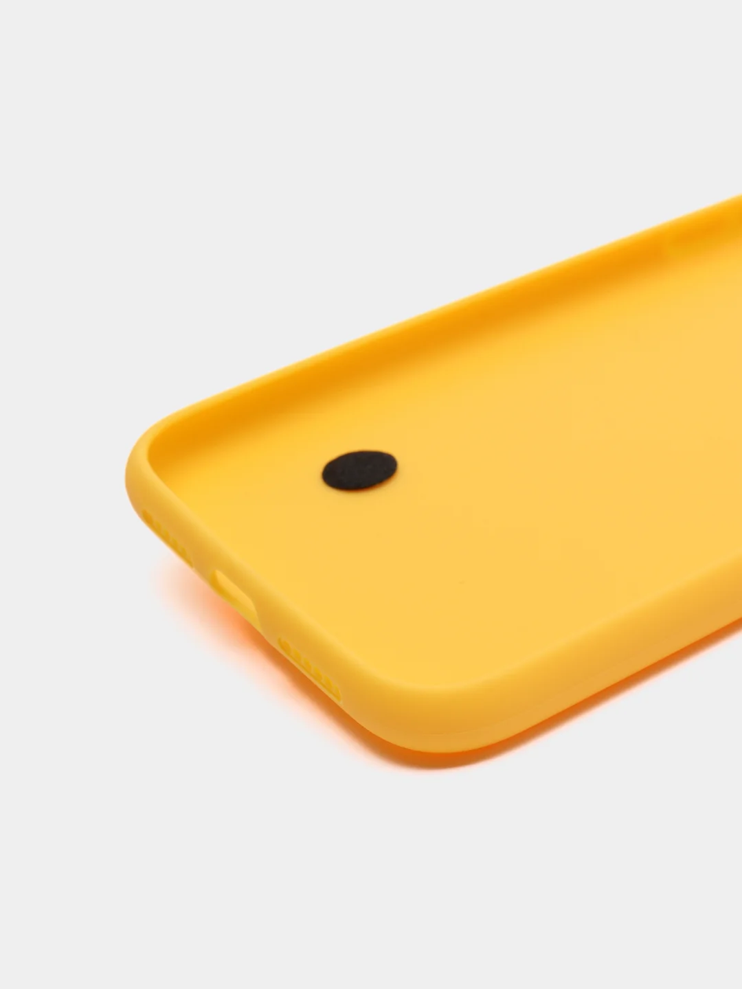 Желтый чехол для Apple iPhone X / XS, силиконовый, с ручкой