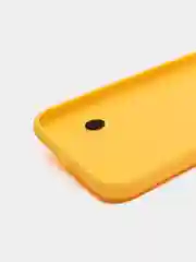 Желтый чехол для Apple iPhone X / XS, силиконовый, с ручкой