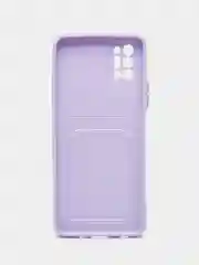 Лавандовый чехол с защитой камеры для Tecno Pova 2, с карманом для пластиковой карты