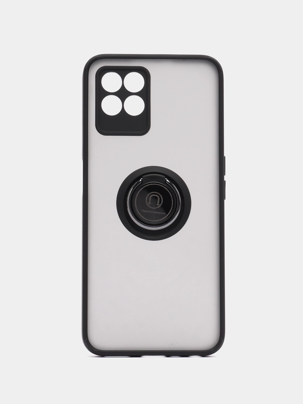 Чехол для Realme 8i, Narzo 50 с магнитом и кольцом противоударный