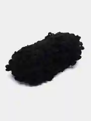Черный пряжа Alize Puffy Fine, петельки маленькие, 100 г, 14 м
