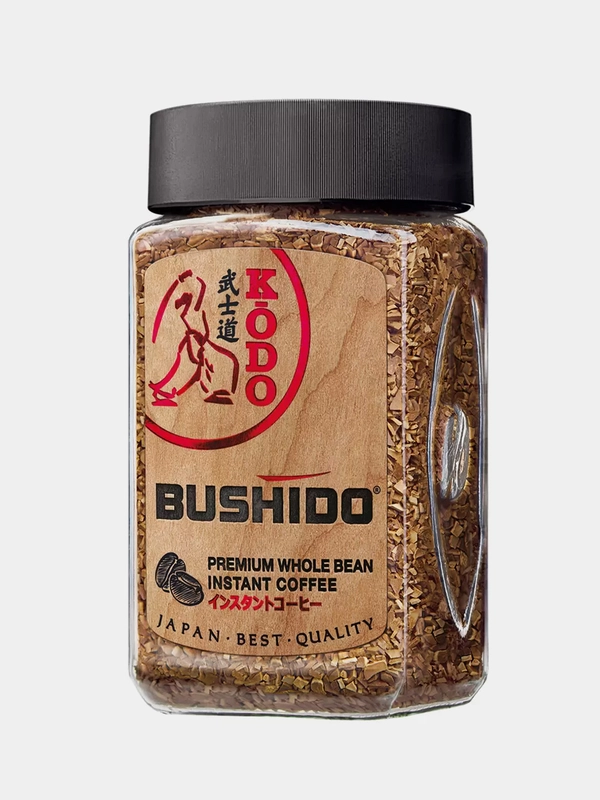Кофе растворимый BUSHIDO "Kodo", стеклянная банка, 95 г
