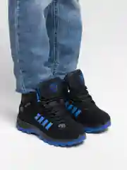 Синий кроссовки детские SUBA, высокие, утепленные