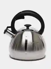 Чайник со свистком ТМ Hoffmann, из нержавейки, матовый, для всех типов плит, 3,0 л