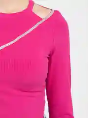 Фуксия кофта короткая, зеленая, фуксия
