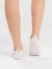 Белый носки короткие женские "сердце"