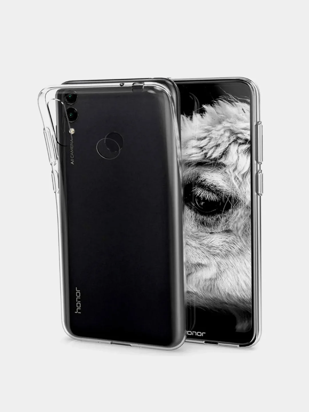 Чехол Huawei Honor 8C прозрачный, силиконовый (Хуавей Хонор 8С)
