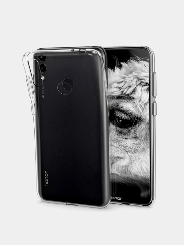 Чехол Huawei Honor 8C прозрачный, силиконовый (Хуавей Хонор 8С)
