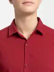 Бордовый рубашка мужская классическая