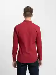 Бордовый рубашка мужская классическая