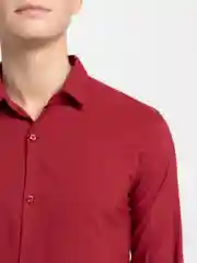 Бордовый рубашка мужская классическая