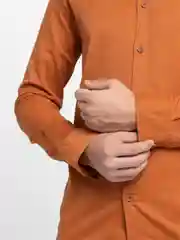 Бронзовый рубашка мужская габардин, джинса