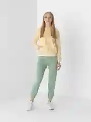 Бежевый худи утепленное женское, подростковое, однотонное
