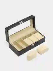 Серый шкатулка для часов и украшений