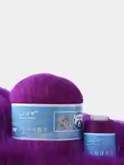 Фиолетовый пряжа, пух норки