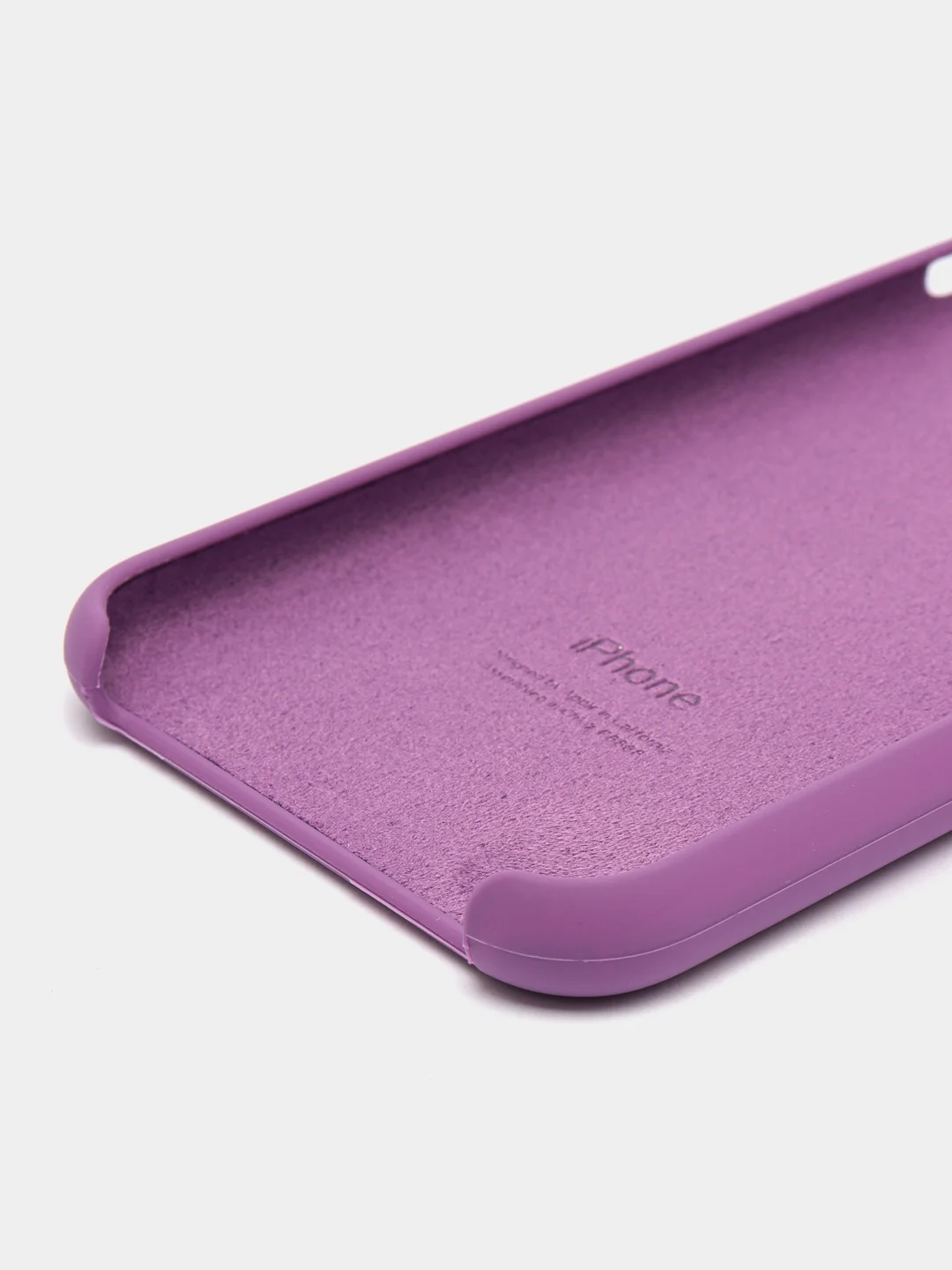 Фиолетовый чехол Silicone Case силиконовый для iPhone (айфон)