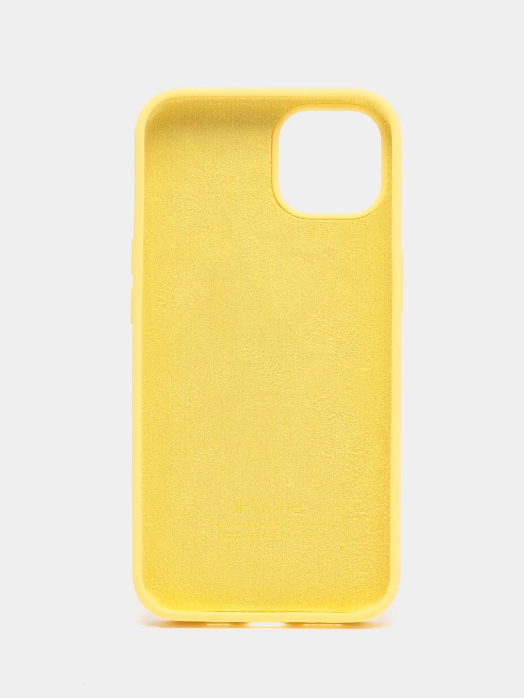 Желтый чехол Silicone Case силиконовый для iPhone (айфон)