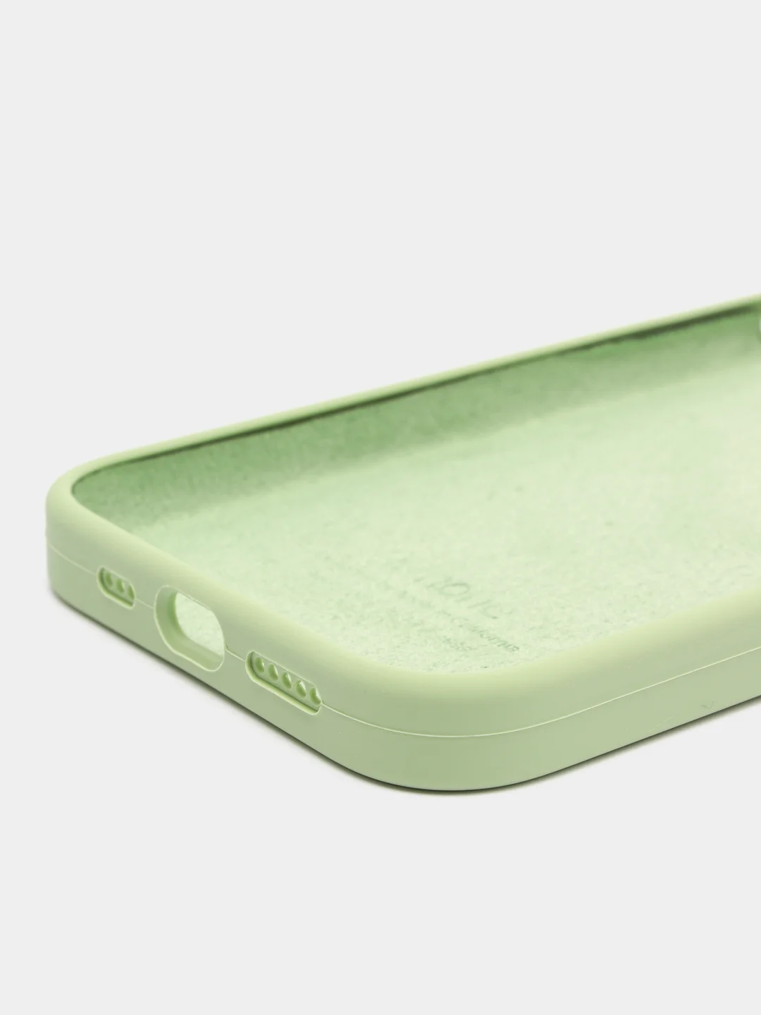 Салатовый чехол Silicone Case силиконовый для iPhone (айфон)