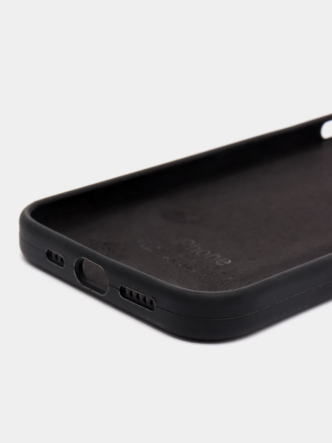 Черный чехол Silicone Case силиконовый для iPhone (айфон)