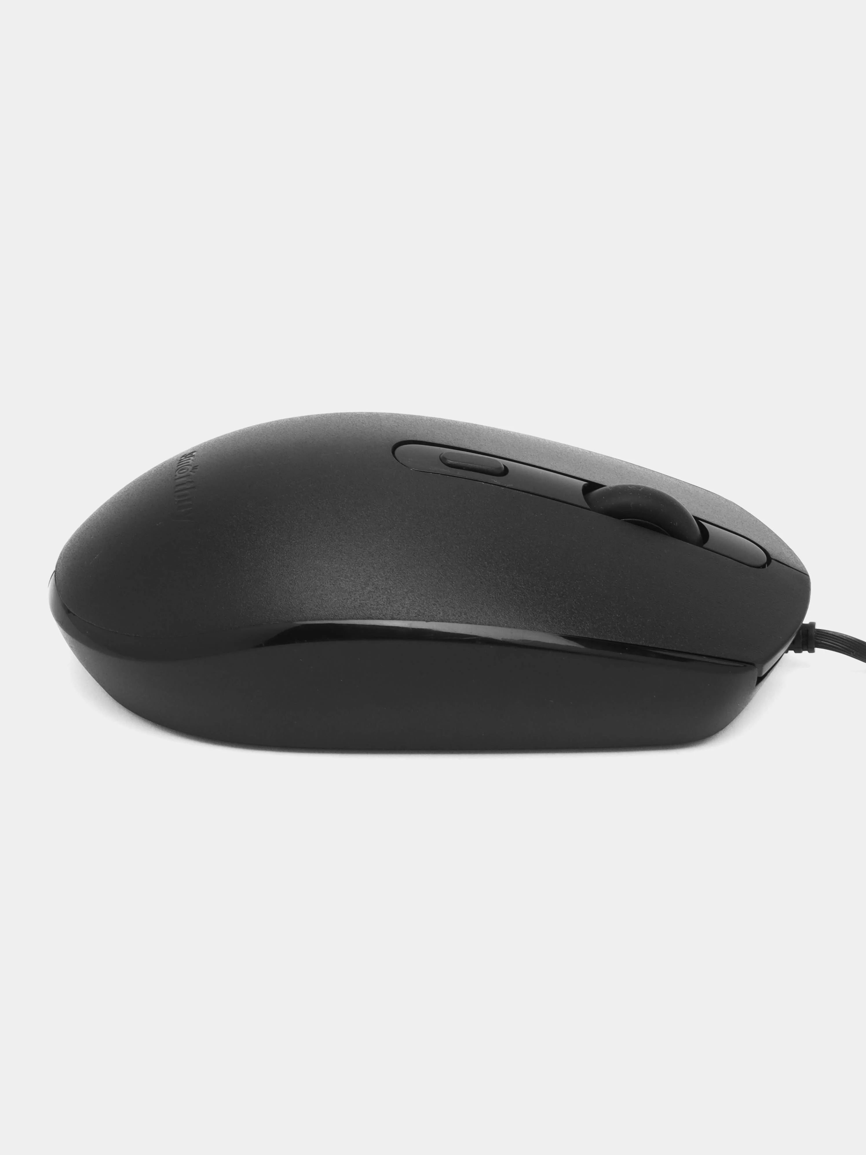 Черный бесшумная проводная компьютерная мышь Smartbuy One SBM-280