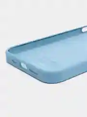 Синий меланж чехол Silicone Case силиконовый для iPhone (айфон)