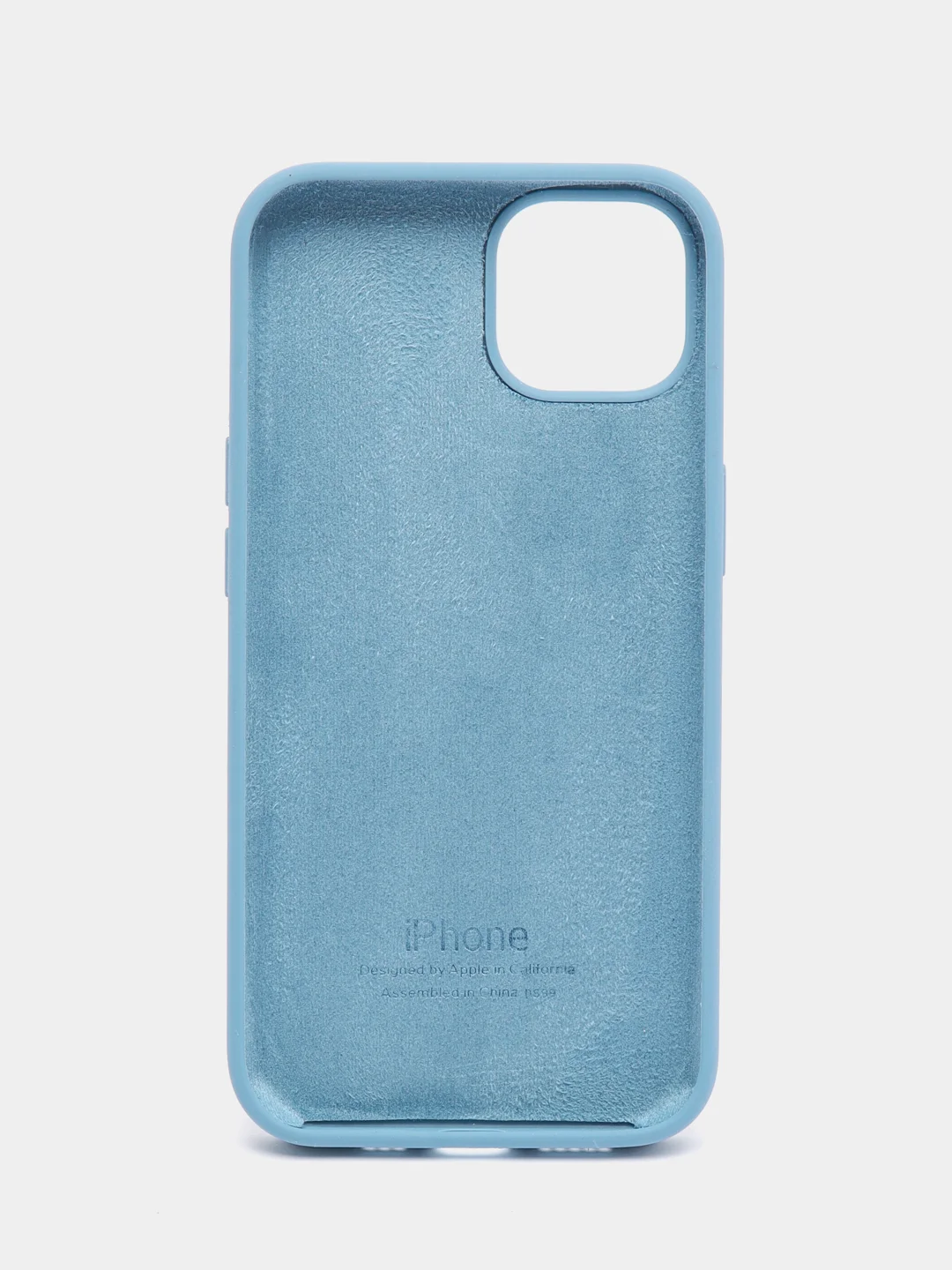 Синий меланж чехол Silicone Case силиконовый для iPhone (айфон)