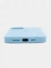 Синий меланж чехол Silicone Case силиконовый для iPhone (айфон)