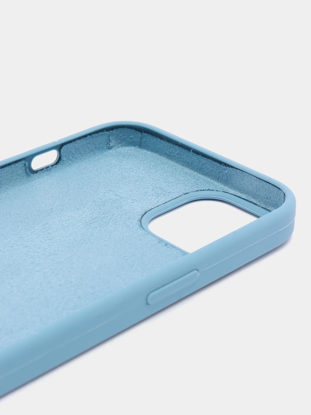 Синий меланж чехол Silicone Case силиконовый для iPhone (айфон)