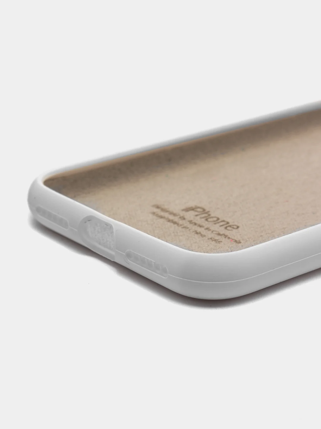 Белый чехол Silicone Case силиконовый для iPhone (айфон)