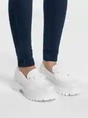 Белый женские лоферы