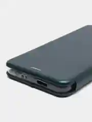 Зеленый чехол-книжка для Xiaomi Redmi Note 11 5G (китайская версия), Poco M4 Pro 5G